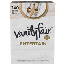 Vanity Fair Entertain White Paper Napkins, 3-ply, 60-count, 4-pack