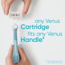 Venus Manual Razor, Extra Smooth for Women, 5 Blades, Handle + 2 Refills, Green