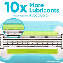 Venus Manual Razor, Extra Smooth for Women, 5 Blades, Handle + 2 Refills, Green