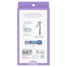 Venus Manual Razor, Summer Surf Extra Smooth Sensitive, 5 Blade Razor, Handle + 2 Refills