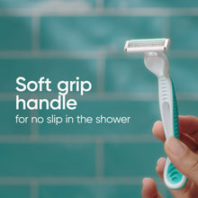 Venus Simply 3 Sensitive Women's 3 Blade Disposable Razor, 4 count, Blue