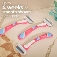 Venus Summer Surf Smooth Disposable Razors, 3 Count