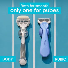 Venus for Pubic Hair & Skin, Intimate Razor for Women Razor Blade Refills, 4 Count
