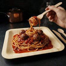 VerTerra Eco-Friendly Wooden Plates & Cutlery, 250-count