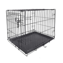 Vibrant-Life-Wire-Dog-Crate-Single-Door-Divider-and-Leak-Proof-Tray-Metal-Foldable-Durable-Black_6129_10 - Brands For Less USA