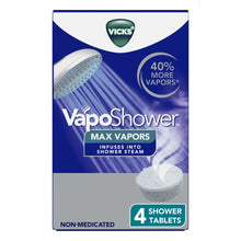 Vicks VapoShower Max Non-Medicated Eucalyptus Shower Steamer Tablets, Menthol, Aromatherapy, 4 Count - Brands For Less USA