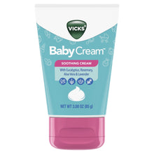 Vicks BabyCream, Soothing Non-Medicated Vapor Cream for Babies with Aloe Vera, 3 oz