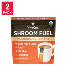 VitaCup Shroom Fuel Mushroom Based Coffee Alternative Packets, 2-pack, Total 48 Counts - Brands For Less USA
