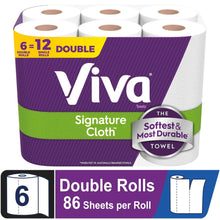 Viva Signature Cloth Paper Towels, 6 Double Rolls, 86 Sheets per Roll