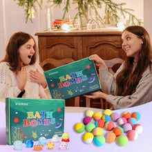 Vremou Kids Bath Bombs, 24 Pack Bath Bombs for Kids with Surprise Inside, Natural Organic Kids Bubble Bath Fizzy for Girls Boys with Bath Toys Inside