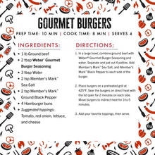 Weber Gourmet Burger Seasoning, 29 oz.