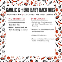 Weber Roasted Garlic & Herb Seasoning, 24 oz.