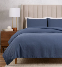 WelHome Cotton Linen Relaxed Duvet Cover, 3-piece Set