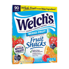 Snack de frutas mixtas Welch's, 0,8 oz, paquete de 90.