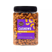 Wellsley Farms Butter Toffee Flavored Cashews, 37 oz.