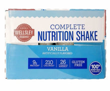 Wellsley Farms Complete Adult Nutrition Shake Vanilla, 9g Protein, 24 ct./8 oz.