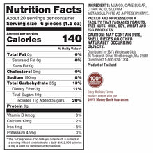 Wellsley Farms Dried Mangoes, Natural Tree-Ripened Mangoes, Non-Acidic, 30 oz.