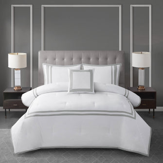 West Park Hotel Border 4-piece Comforter Set