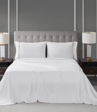 West Park Hotel Ribbon Hem 4-piece Sheet Set