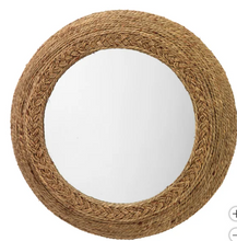 Wila Round Seagrass Wall Mirror