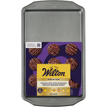 Wilton Premium Steel Non-Stick Medium Cookie Sheet 10x 15 Baking Pan with Handles Rectangular Shape, Packaging May Vary - Brands For Less USA