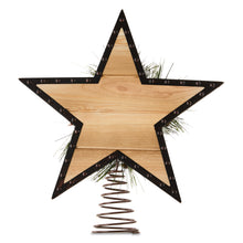 Wooden Star Christmas Tree Topper, 11", by Holiday Time