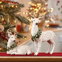 Woodland Holiday Resting Deer Figurine, 10.25IN