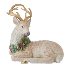 Woodland Holiday Resting Deer Figurine, 10.25IN