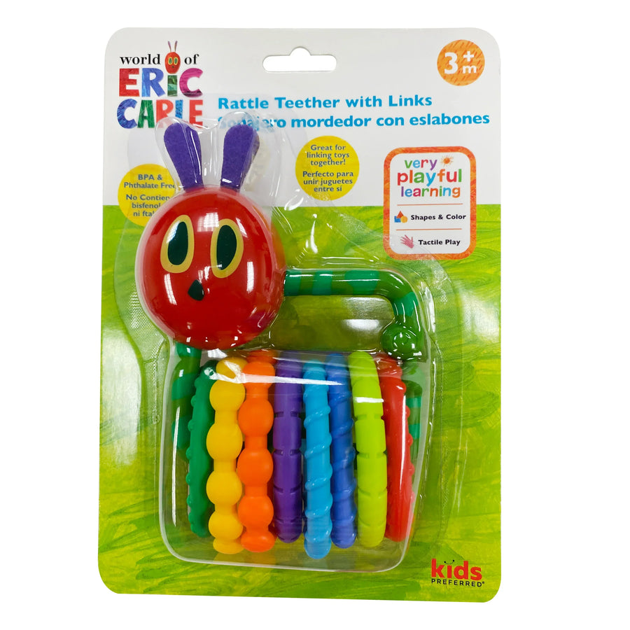 World of Eric Carle, the Very Hungry Caterpillar Rattle Teether with L ...