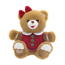 Gingerbread Girl 2025 Teddy Bear Christmas Plush, Brown, 15", by Holiday Time