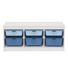 Your Zone Kids Sliding Bin Organizer with 4 Storage Bins