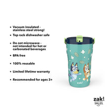 Zak Designs 14-oz. Stainless Steel Double Wall Sutton Grip Tumbler for Kids, 2-Piece Set, Assorted Characters