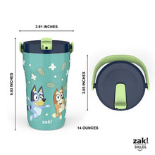 Zak Designs 14-oz. Stainless Steel Double Wall Sutton Grip Tumbler for Kids, 2-Piece Set, Assorted Characters