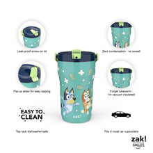 Zak Designs 14-oz. Stainless Steel Double Wall Sutton Grip Tumbler for Kids, 2-Piece Set, Assorted Characters