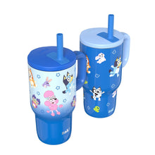 Zak Designs 16-oz Stainless Steel Double-Wall Tumbler for Kids with Straw, 2-Piece Set