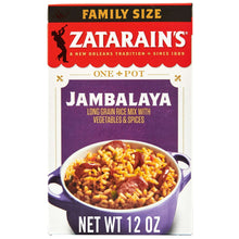 Zatarain's No Artificial Flavors Gluten Free Family Size Jambalaya Rice Dinner Mix, 12.0 oz Box