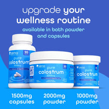 Zena Nutrition Colostrum Premium Powder, Gluten Free, Unflavored, 1000mg, 30 Servings