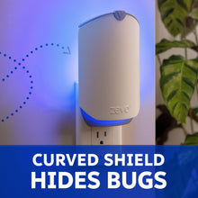 Zevo Flying Insect Indoor Fly Trap Full Size: Easy, Mess-Free Solution - Light Trap Catches & Kills House Flies, Fruit Flies, Gnats, & More (1 Plug in Device & 1 Cartridge)