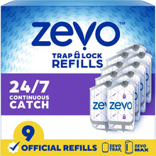 Zevo Flying Insect Trap Full Size Refill - 9 Refill Cartridges