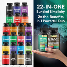 Zoyava Sea Moss and Shilajit Supplement Bundle, Multi-Ingredient Capsules, 60 Count