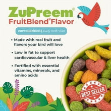 Pellets de alimento para aves Zupreem® Fruitblend® con sabores naturales 
