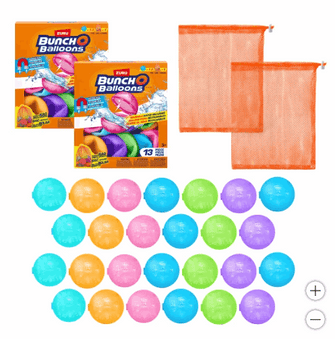 Zuru Bunch O Balloons Reusable Water Balloons, 2-pack Bundle