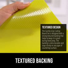 GORILLA GRIP Cutting Board, Flexible, Durable Plastic Chopping Mats, 15x12, Multicolor