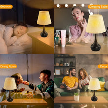 LOFTER-PRO Touch Table Lamps for Bedroom, 3-Way Dimmable Bedside Lamp - Home Decor, Touch Controlled Small Light For Bedroom, Living Room, Office, Desk (Including LED Bulbs)