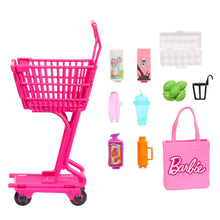 Barbie World Grocery Shopping Toy Set with 11 Doll Accessories