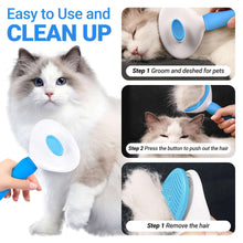 DXIMRX 7 Pcs Cat Dog Brush Grooming Kits, Best Combo Brush for Dogs Cats, Blue