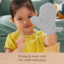 Fisher-Price Wooden Kitchen Pots & Pans Set, 19 Wood Pieces for Preschool Pretend Play, Ages 3+ Yearspla