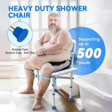 KEKOY Shower Chair with Back 500lb, Height Adjustable Bath Chair for Shower, Heavy Duty Bath Stool for Tub for Elderly, Senior, Handicap, Tool-Free Assembly - Brands For Less USA