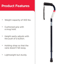 Equate Mobility Offset Handle Cane, Ice Blue - Brands For Less USA