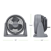 Holmes Blizzard 3-Speed Air Circulator Fan, 90° Adjustable Tilt, Removable Grill, Gray